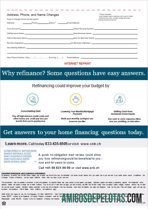 Suíça Swiss National Bank SNB Declaração de hipoteca em formatos Word e PDF, 3 páginas 3 exemplo real